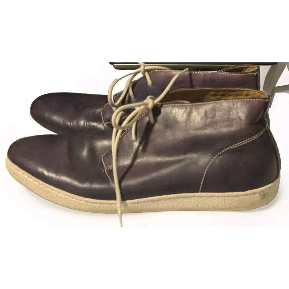 Cole Haan Purple Leather chukka boots Men's 11.5 M‎ Read Description